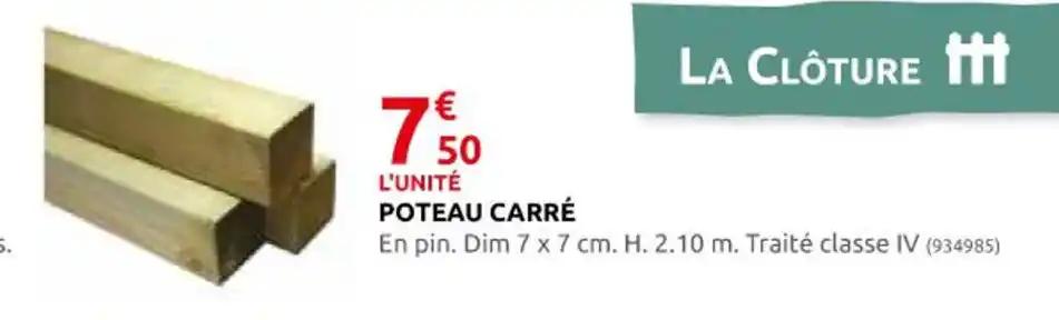 POTEAU CARRÉ