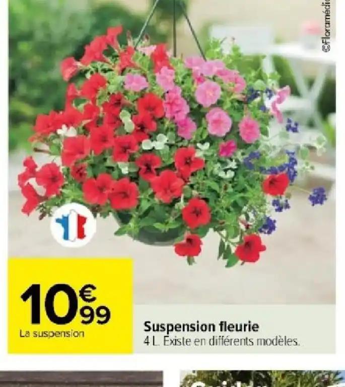 Suspension fleurie