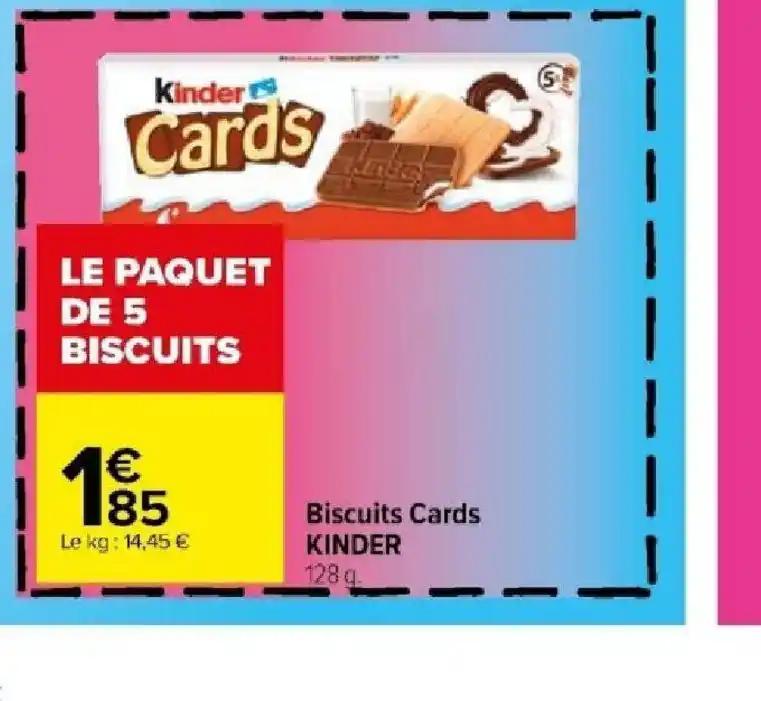 Biscuits Cards KINDER