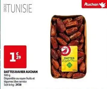 Auchan - dattes ravier