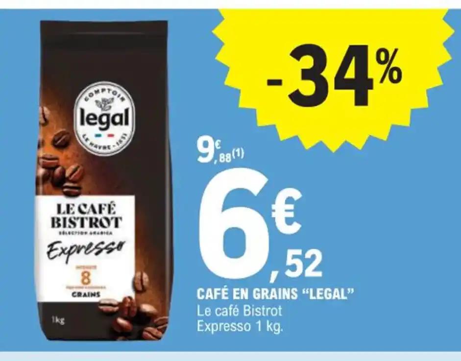 CAFÉ EN GRAINS "LEGAL