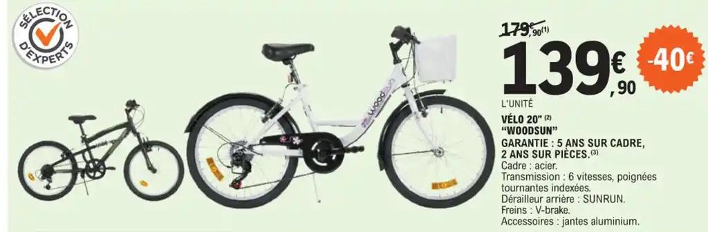 VÉLO 20 "WOODSUN"