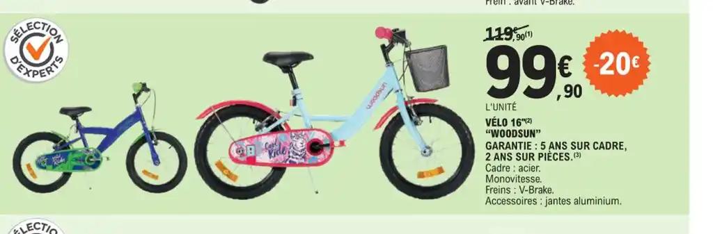 VÉLO 16 WOODSUN"