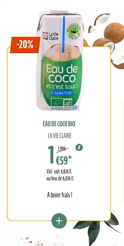 EAU DE COCO BIO