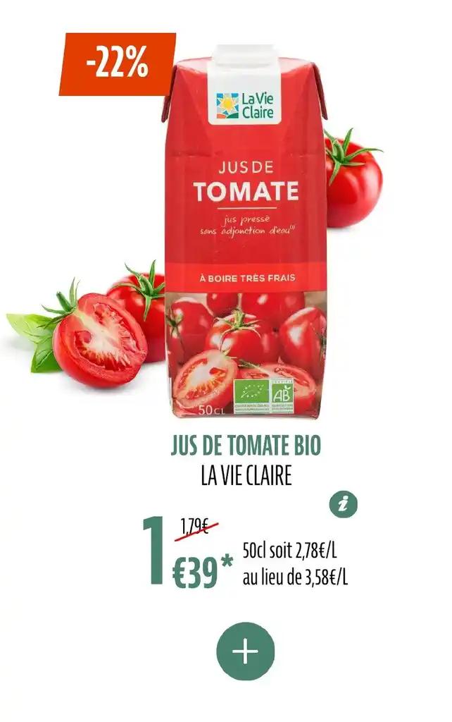 JUS DE TOMATE BIO