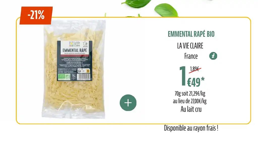 EMMENTAL RAPÉ BIO