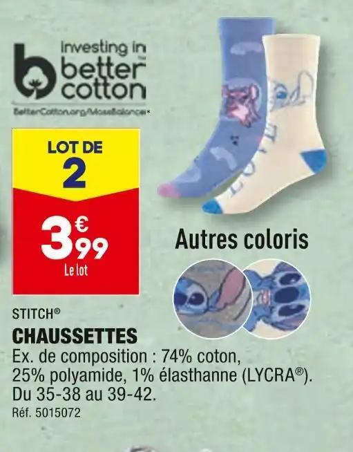 STITCH CHAUSSETTES