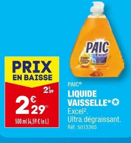 PAIC LIQUIDE VAISSELLE