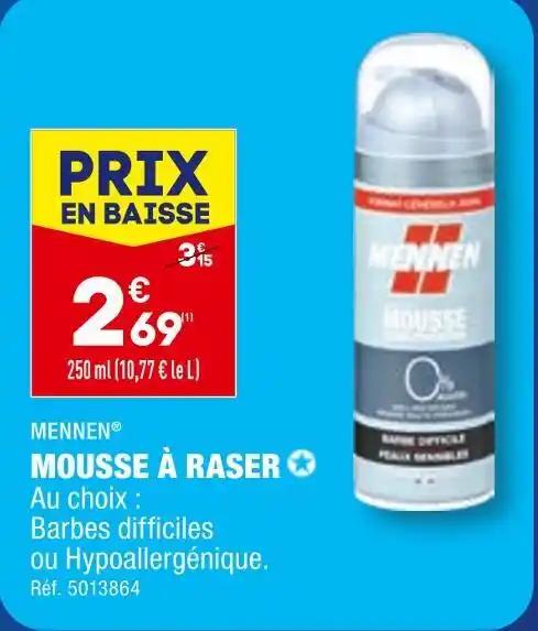 MENNEN MOUSSE À RASER