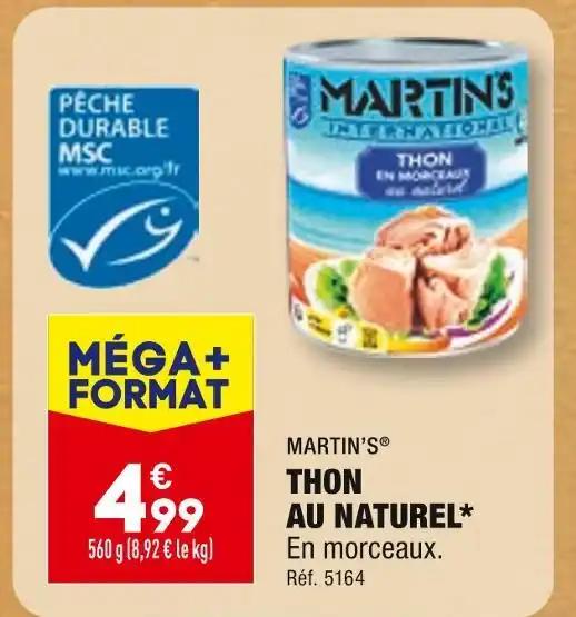 MARTIN’S THON AU NATUREL