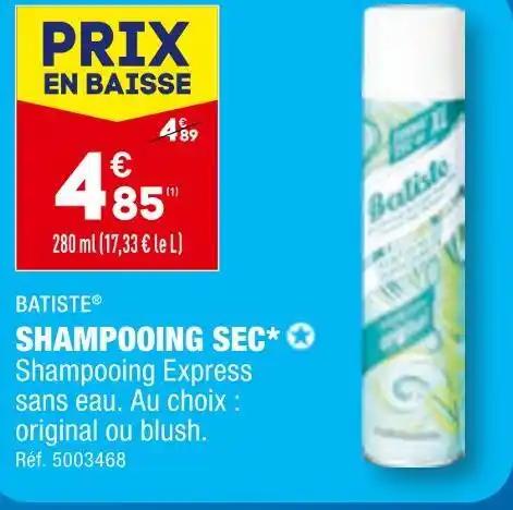 BATISTE SHAMPOOING SEC