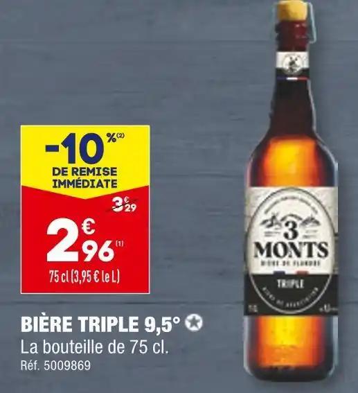 3 monts BIÈRE TRIPLE 9,5°