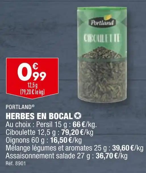 PORTLAND HERBES EN BOCAL
