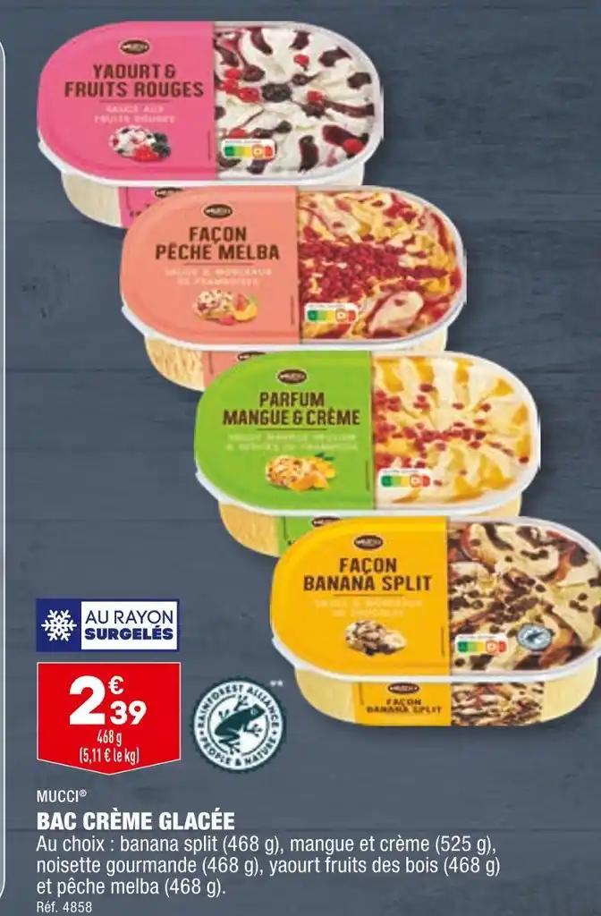 MUCCI BAC CRÈME GLACÉE
