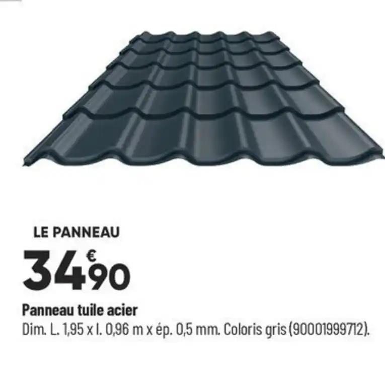 Panneau tuile acier