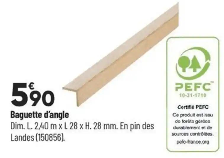 Baguette d'angle