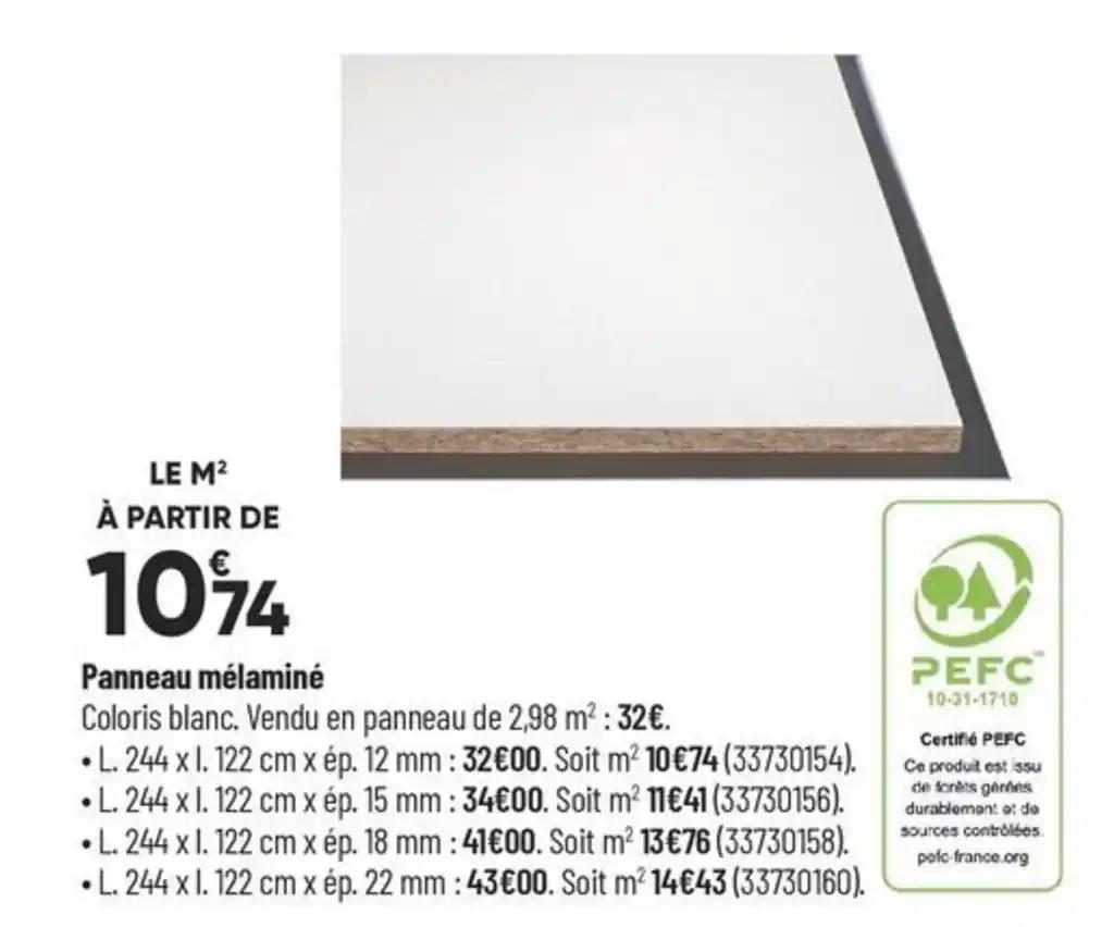 Panneau mélaminé