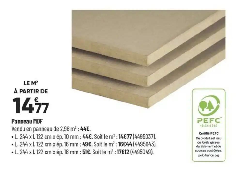 Panneau MDF