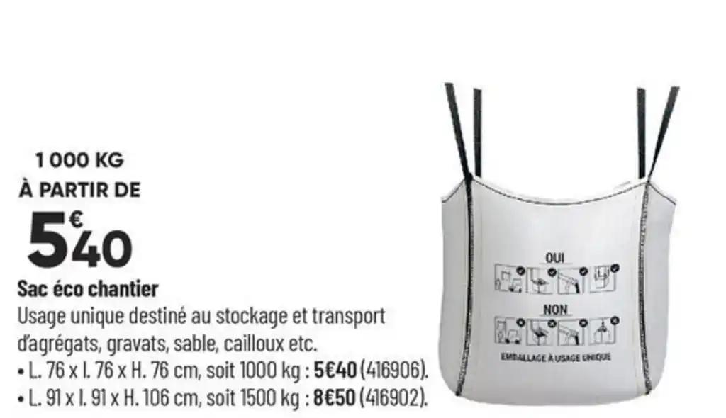 Sac éco chantier