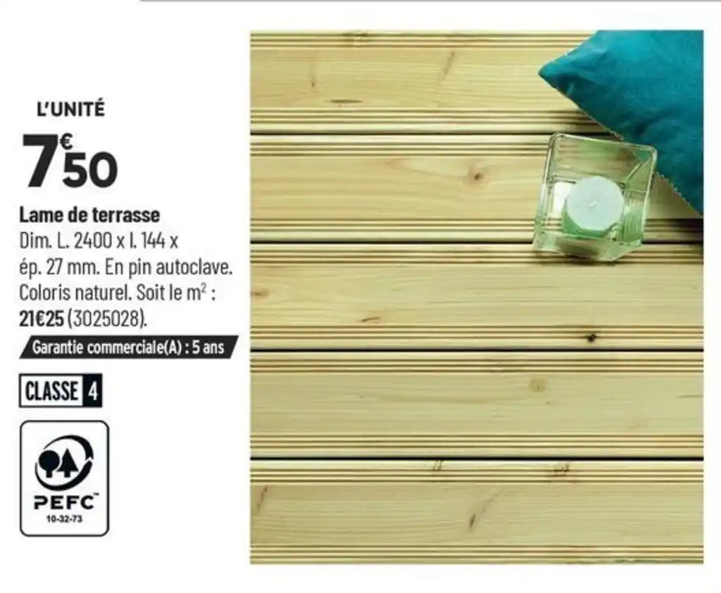Lame de terrasse