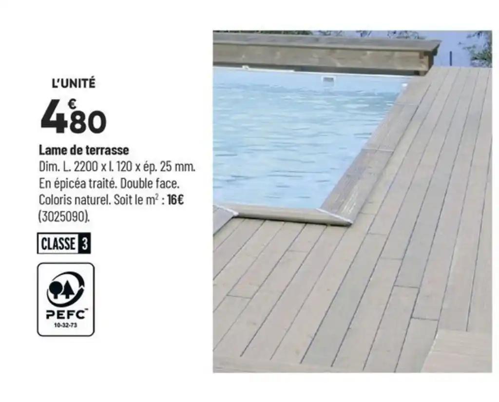 Lame de terrasse