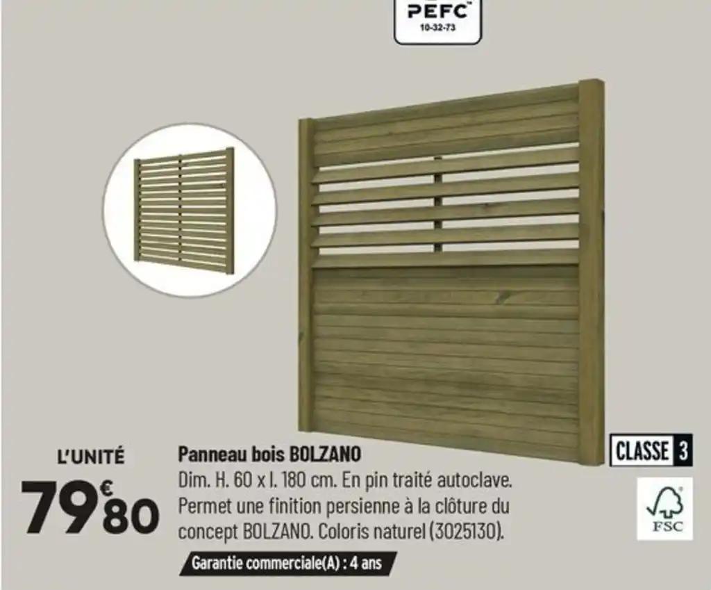 Panneau bois BOLZANO