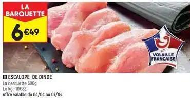 Escalope de dinde