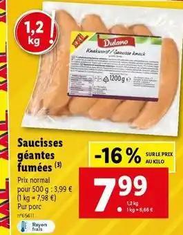 Dulano - saucisses géantes