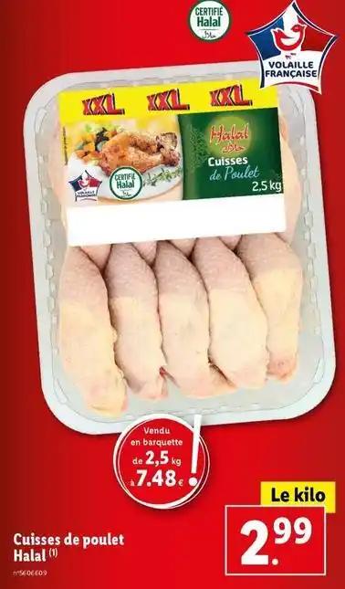 Halal - cuisses de poulet