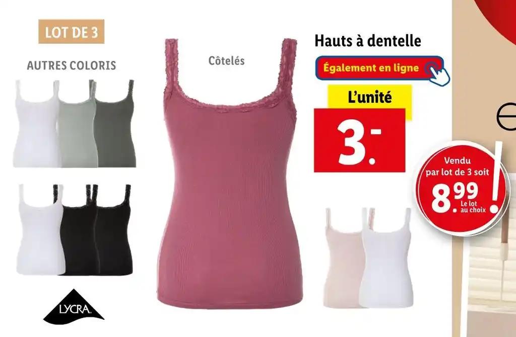 Hauts à dentelle