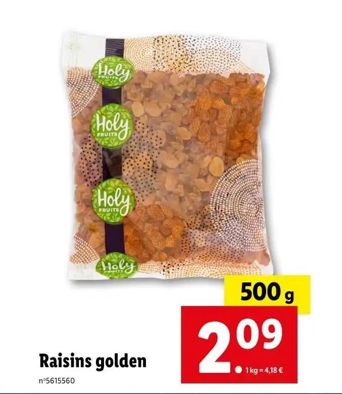 Raisins golden