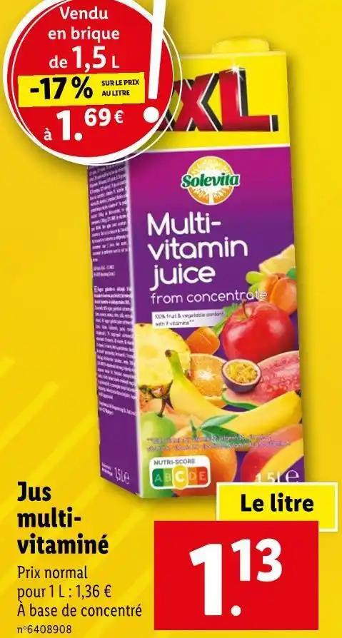 Solevita Jus multivitaminé