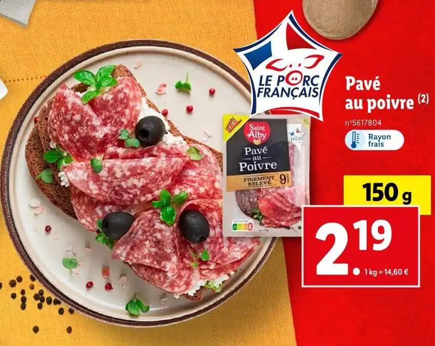 Saint Alby Pavé au poivre
