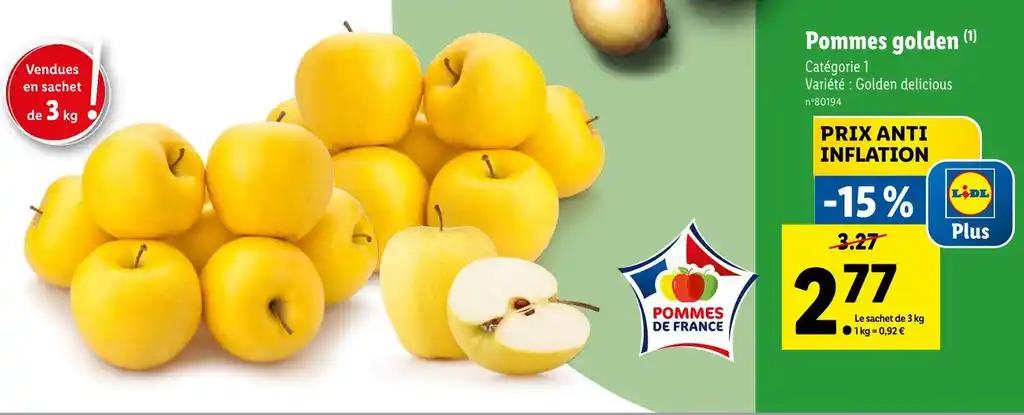 Pommes golden