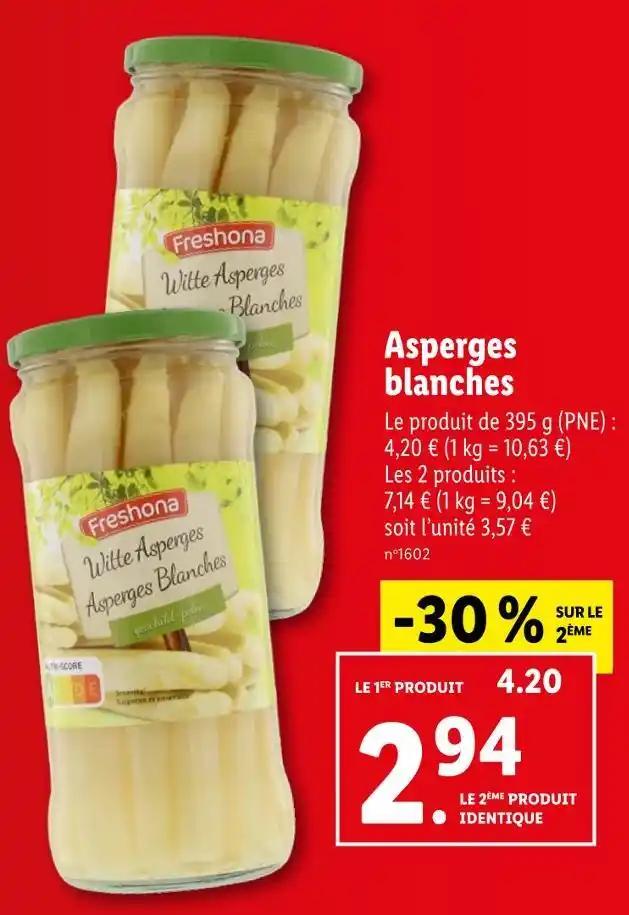 Freshona Asperges blanches