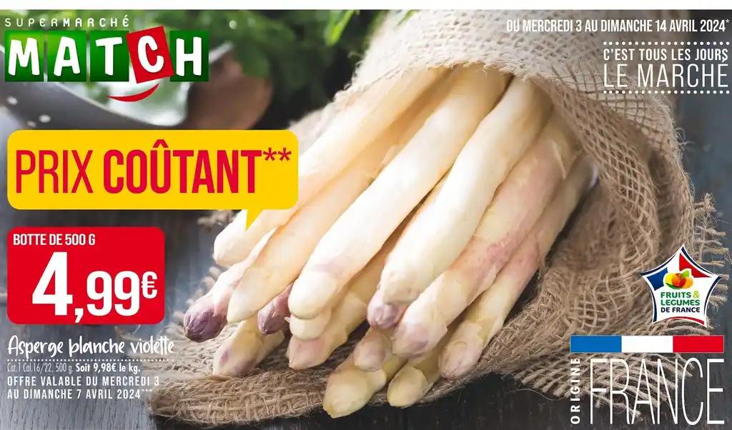 Asperge blanche violette