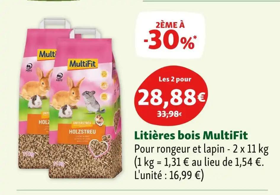 MultiFit Litières bois