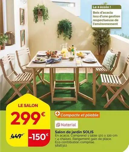Solis - salon de jardin