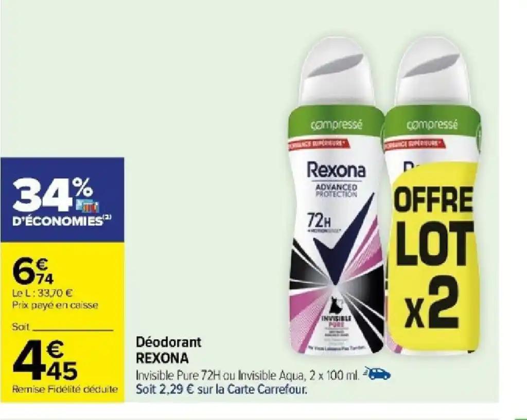 Déodorant REXONA