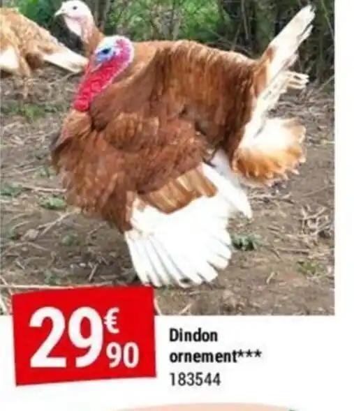 Dindon ornement