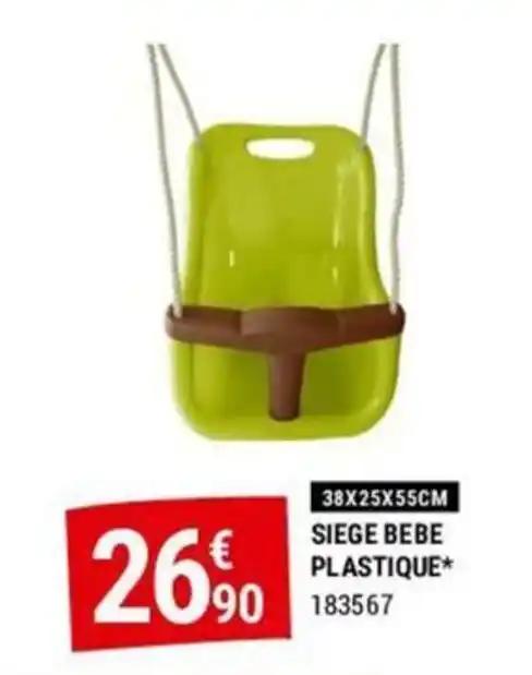 SIEGE BEBE PLASTIQUE