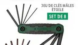Jeu de clés måles étoile