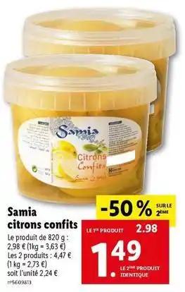 Samia - citrons confits
