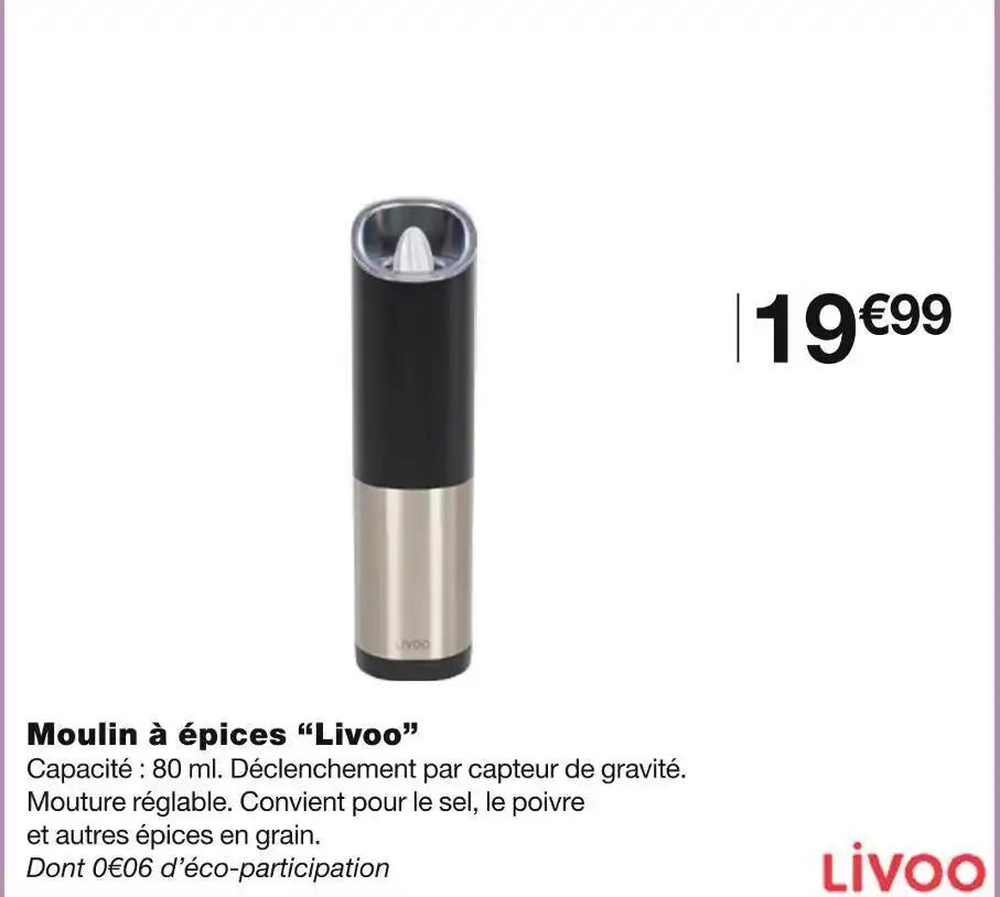 Livoo Moulin à épices