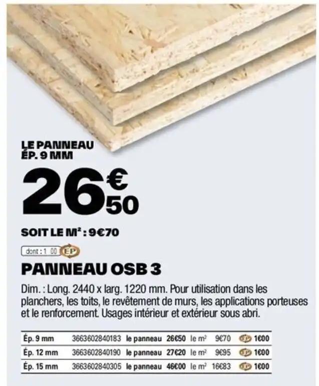PANNEAU OSB 3
