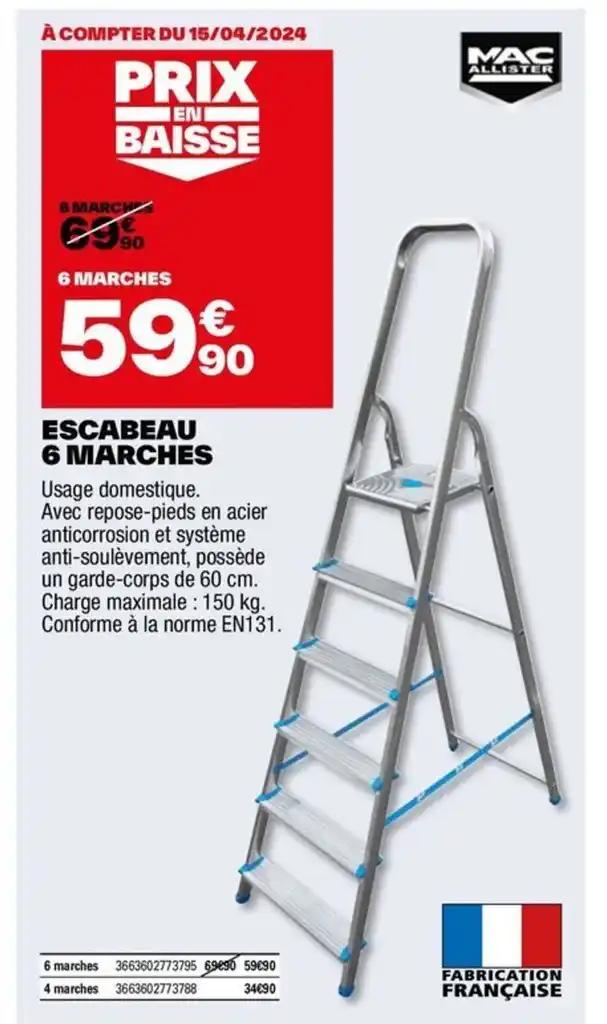 ESCABEAU 6 MARCHES