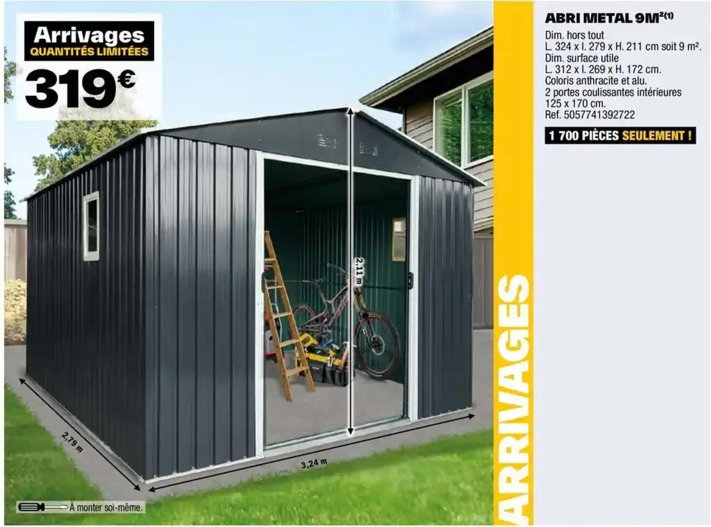ABRI METAL 9M²(¹)