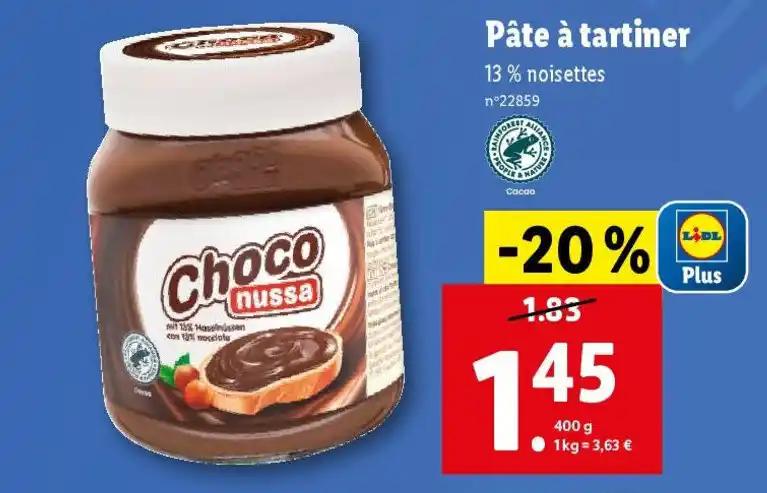 Pâte à tartiner