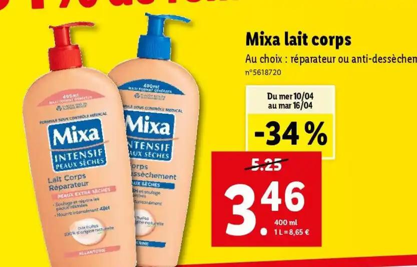 Mixa lait corps