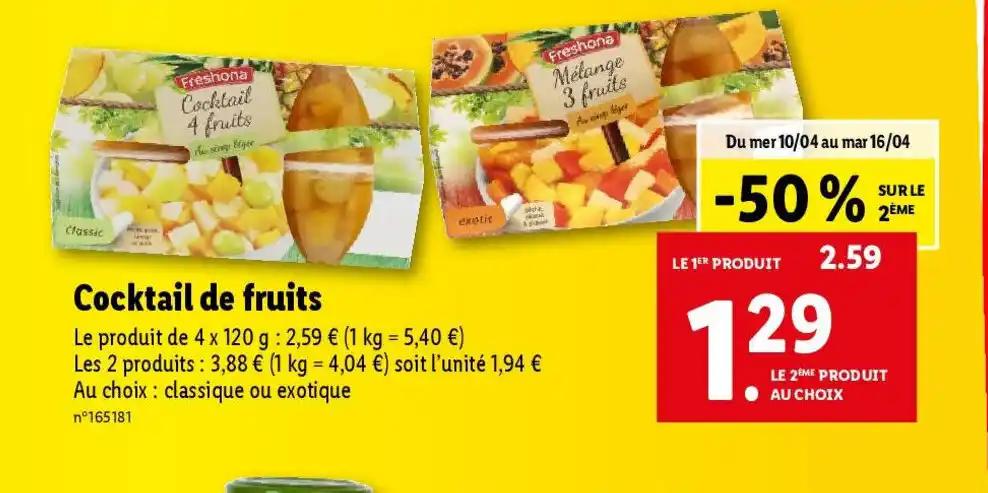 Cocktail de fruits